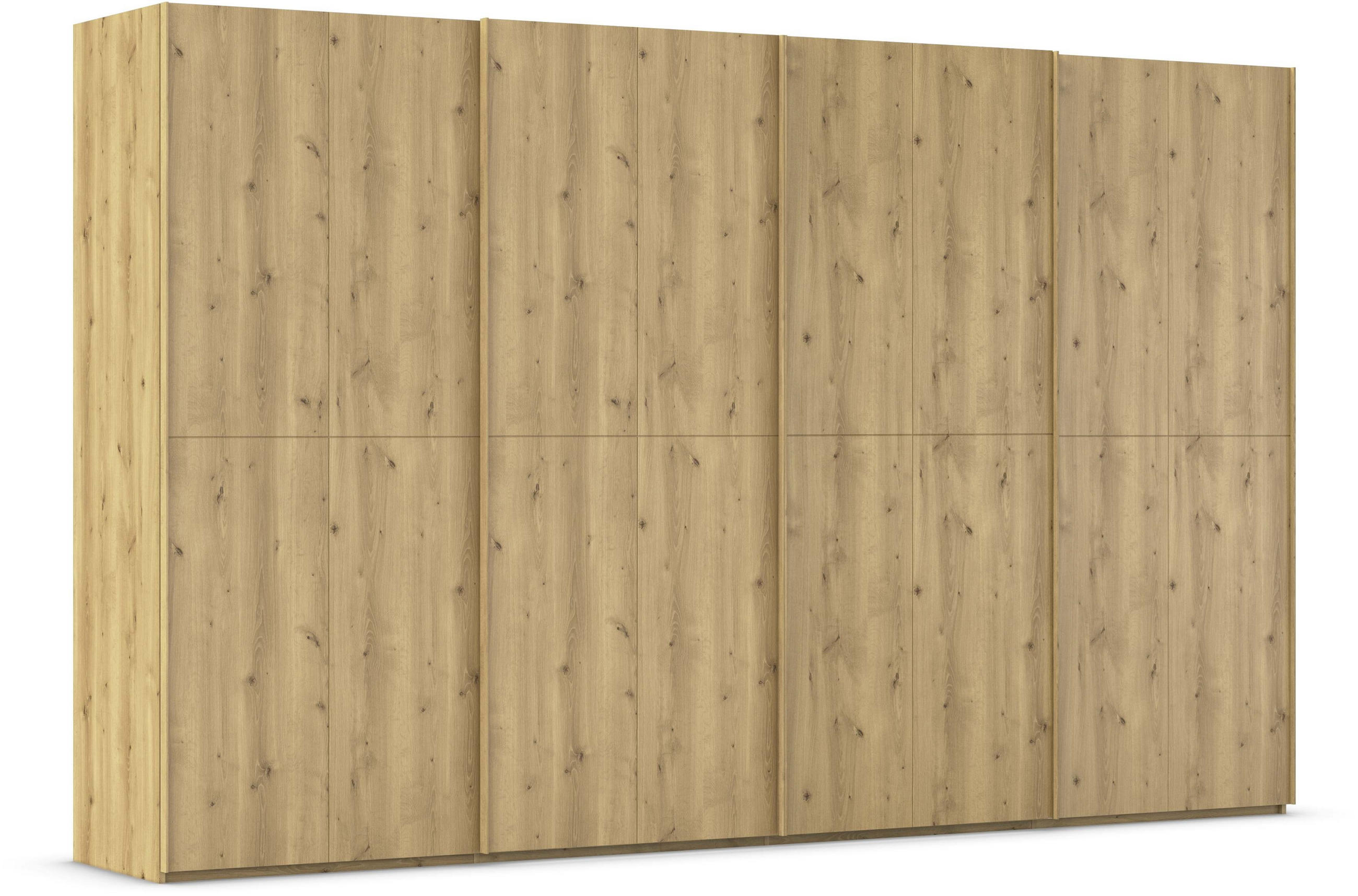 SCHWEBETÜRENSCHRANK 360/223/68 cm 4-türig Eichefarben  - Eichefarben, Design, Holz/Holzwerkstoff (360/223/68cm) - Novel