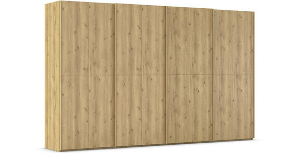 SCHWEBETÜRENSCHRANK 360/223/68 cm 4-türig Eichefarben  - Eichefarben, Design, Holz/Holzwerkstoff (360/223/68cm) - Novel