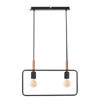 HÄNGLAMPA 50/6/110 cm  - svart, Design, metall (50/6/110cm)