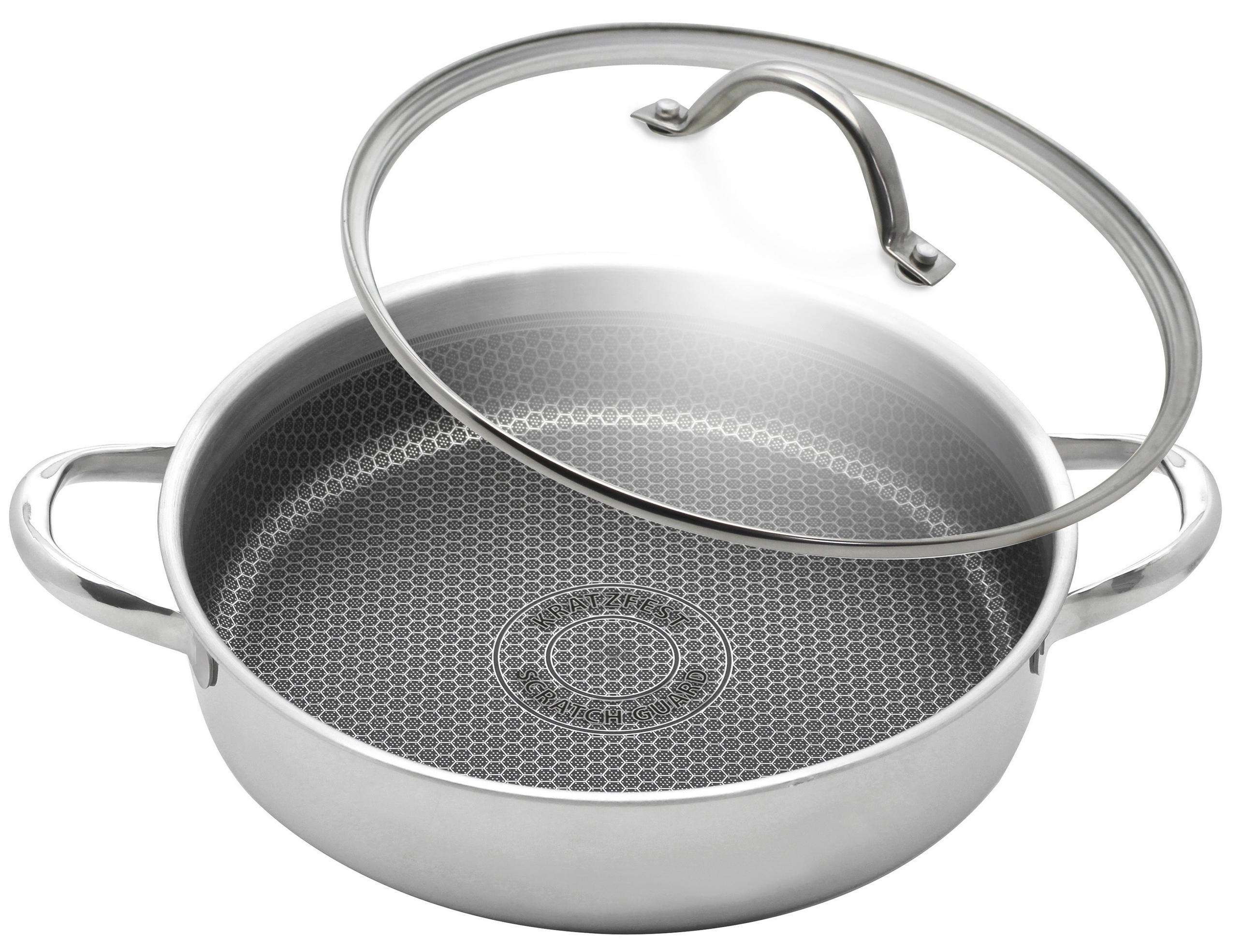 SERVIERPFANNE Relief Evolution Keramikbeschichtung 28 cm  - Silberfarben, Basics, Metall (28cm) - ELO
