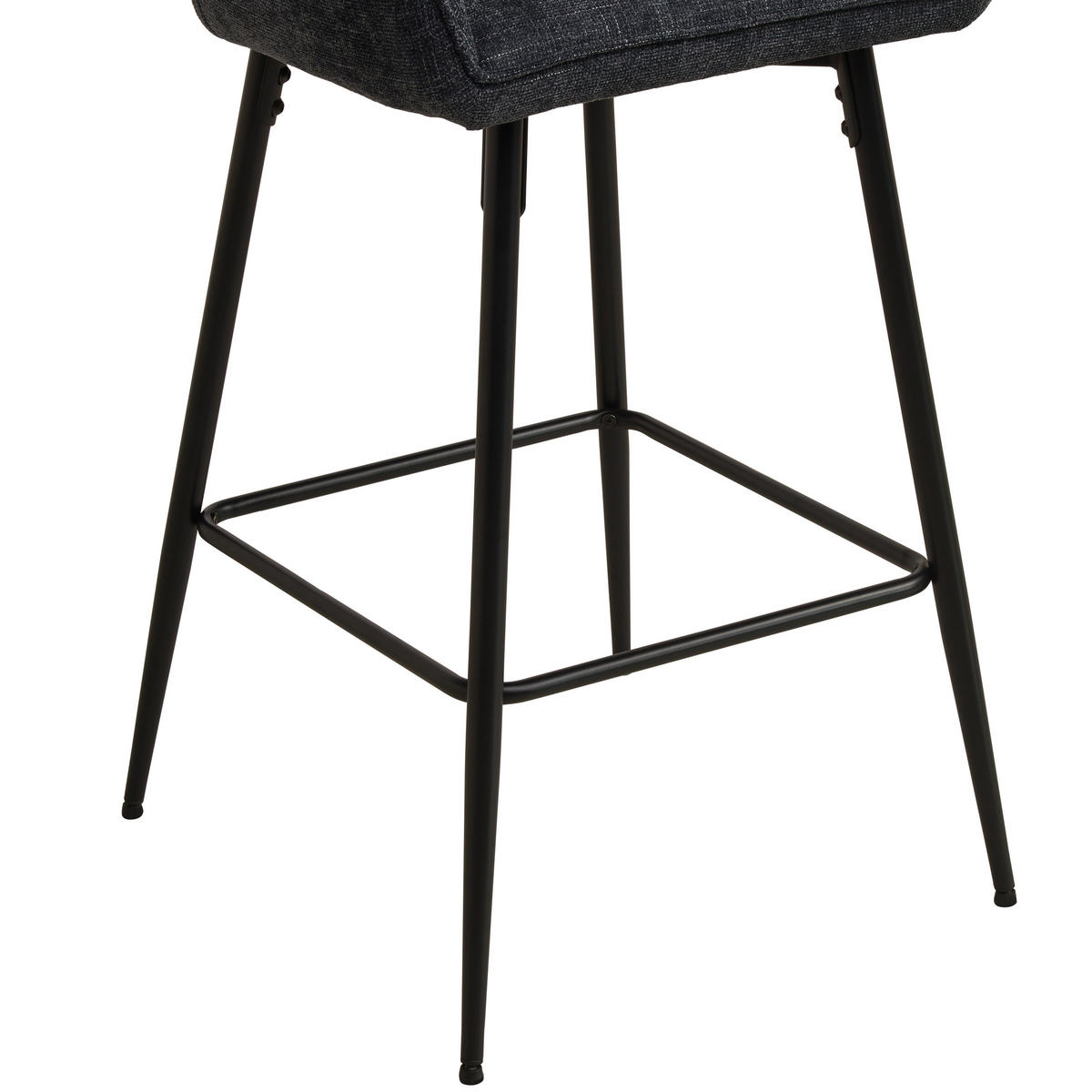 BARHOCKER in Schwarz, Grau  - Schwarz/Grau, KONVENTIONELL, Holz/Textil (57/105/57cm) - MID.YOU