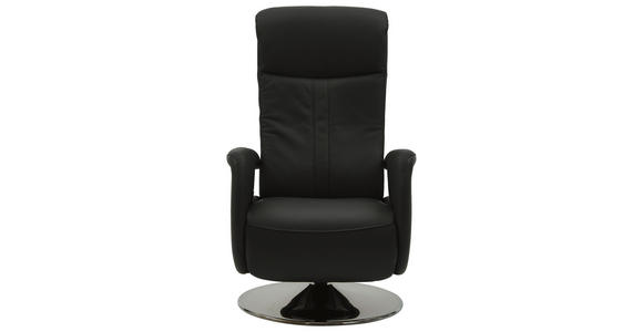 RELAXSESSEL in Leder Anthrazit - Chromfarben/Anthrazit, Design, Leder/Metall (71/99/83cm) - Dieter Knoll