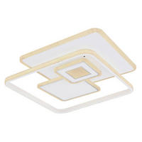 STROPNA LED-SVETILKA   //3000-6000 K// - barve kroma/bela, Basics, kovina/umetna masa (50/50/6cm) - Globo