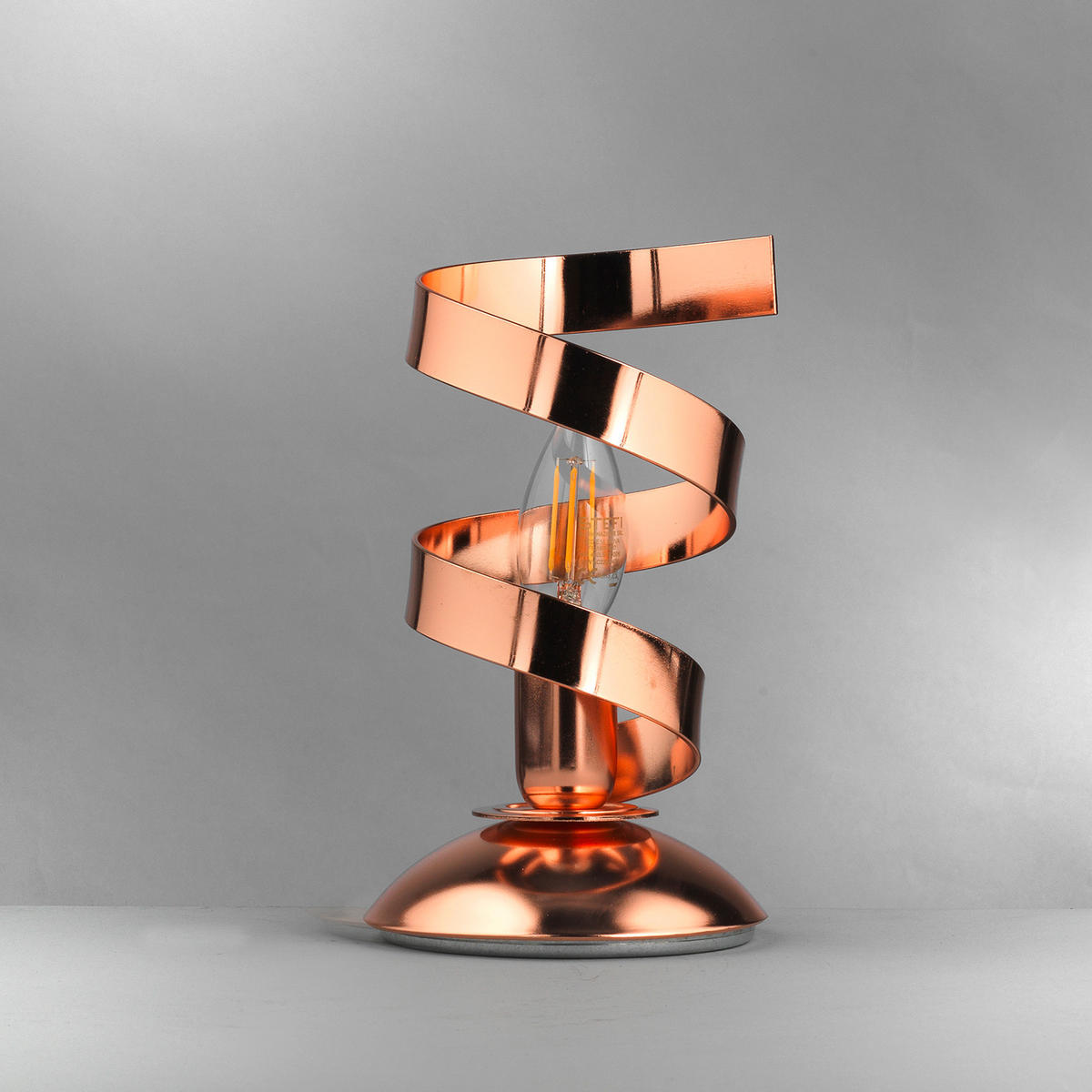 TISCHLEUCHTE 12/25 cm   - Kupferfarben, Design, Metall (12/25cm)
