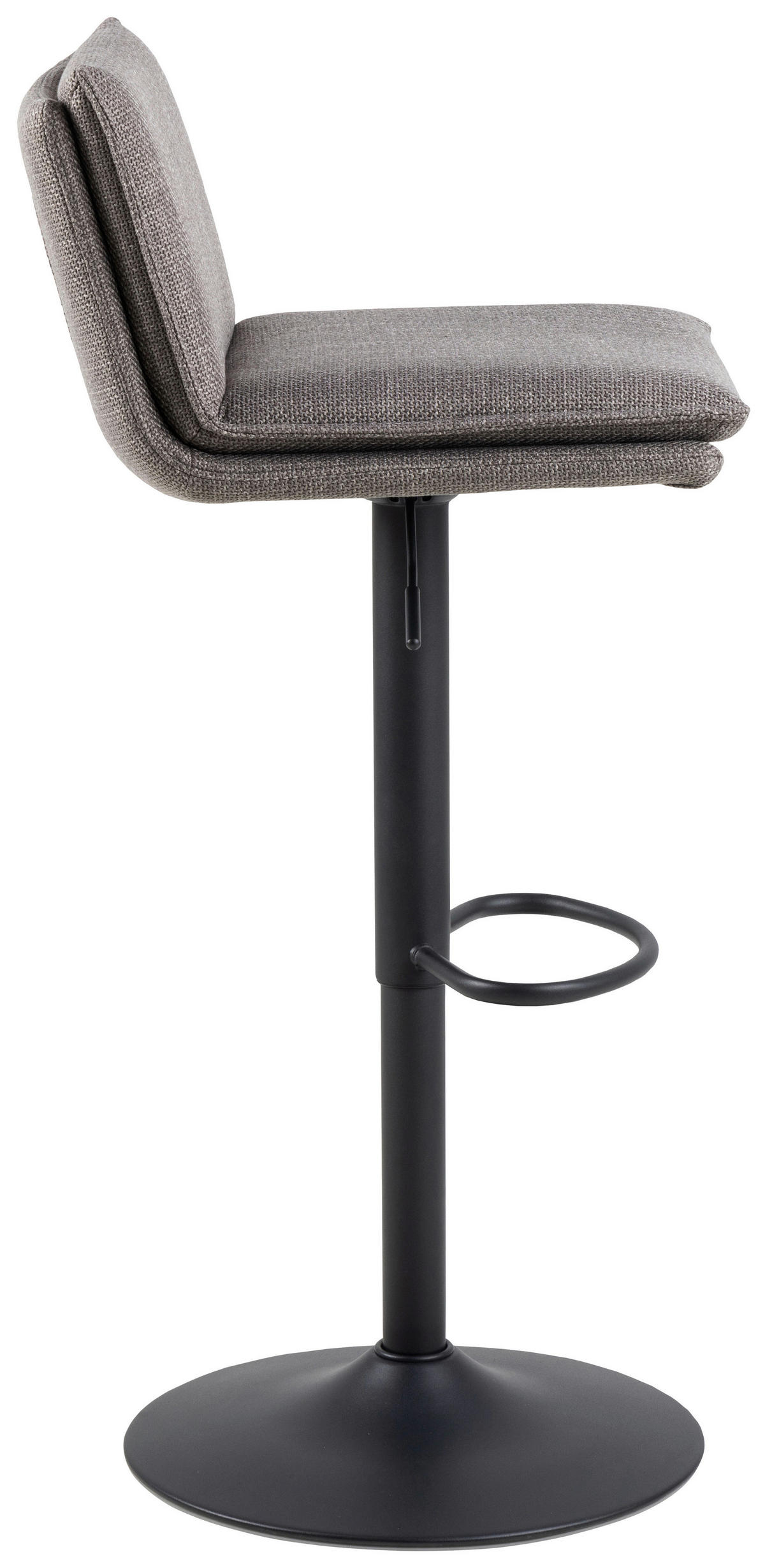 BARHOCKER in Graubraun  - Graubraun/Schwarz, Design, Textil/Metall (44/107/53cm) - MID.YOU