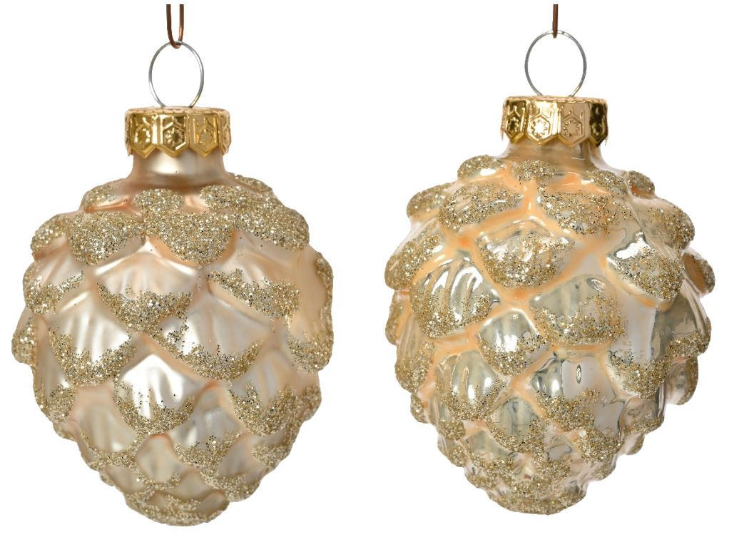 CHRISTBAUMANHÄNGER  - Basics, Glas (5,00/5,00/7,00cm)