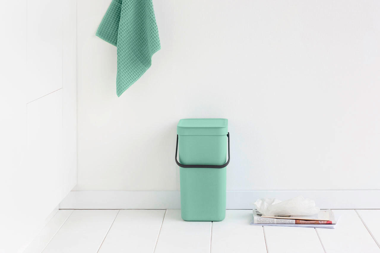 ABFALLEIMER SORT & GO 12 L  - Jadegrün, Basics, Kunststoff (20/35.1/24.9cm) - Brabantia