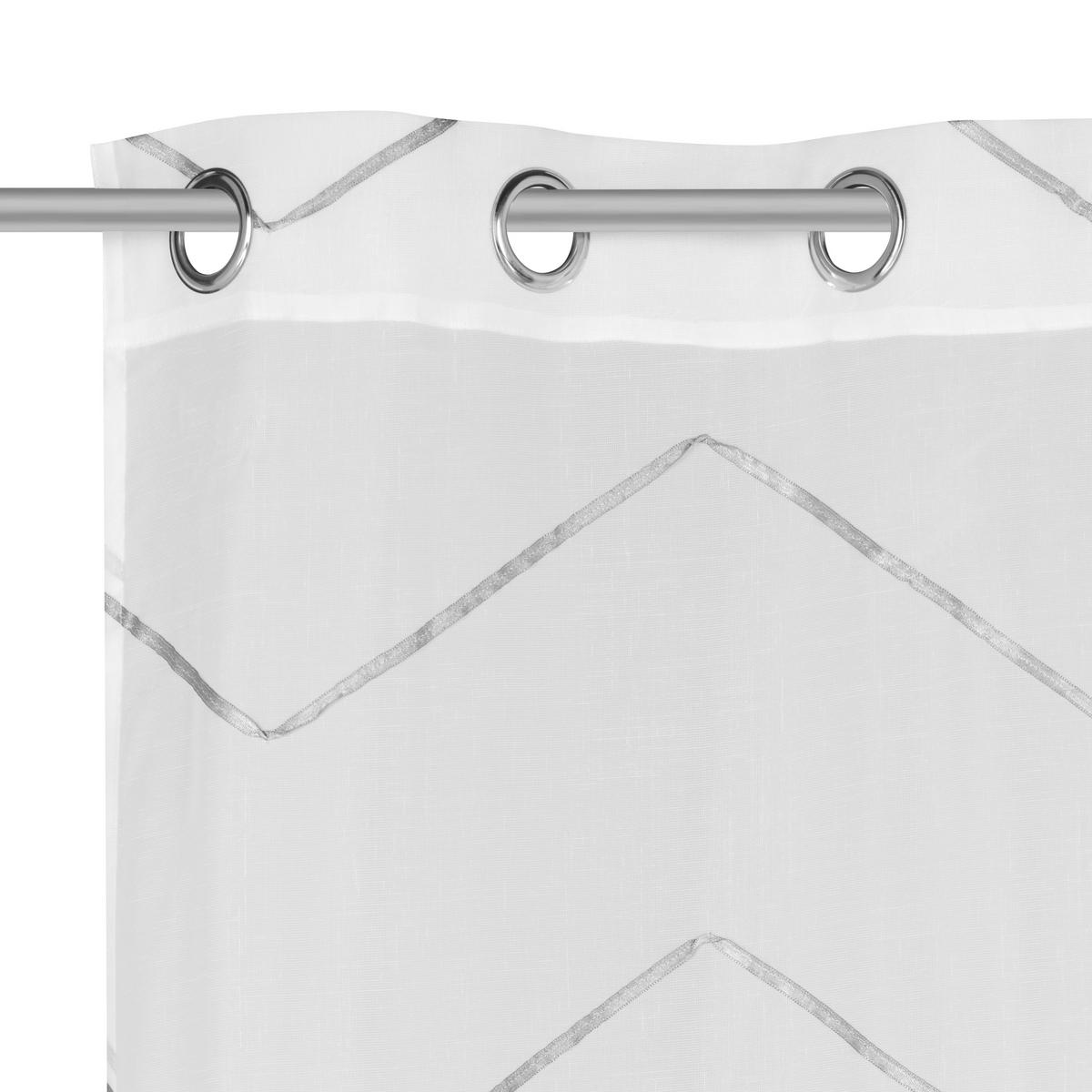 ÖSENVORHANG halbtransparent  - Grau, Design, Textil (135/245cm) - Esposa