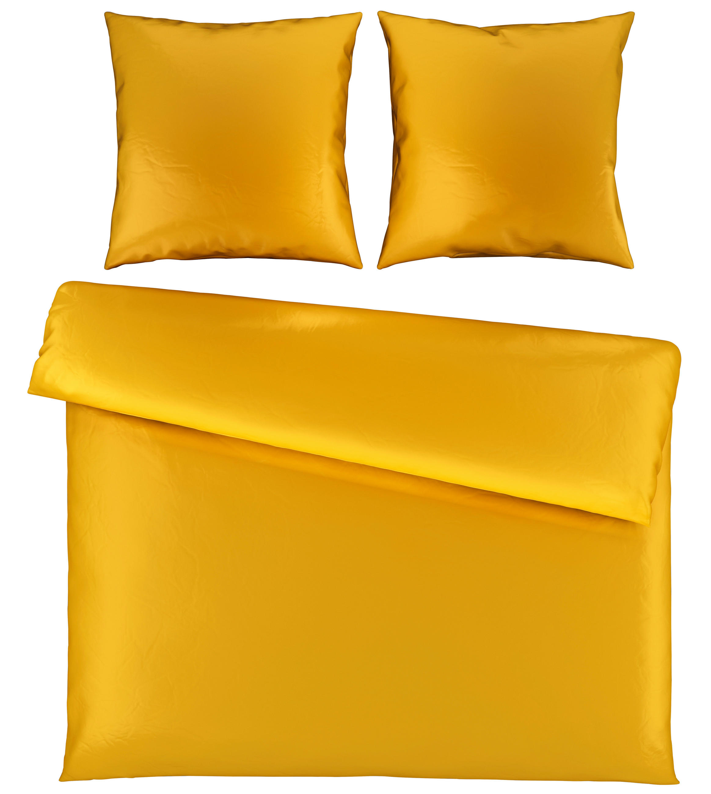 BETTWÄSCHE Segesta Satin 200/200 cm  - Goldfarben, MODERN, Textil (200/200cm) - Novel