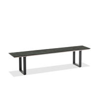 GARTENBANK 220/46/40 cm  in Graphitfarben  - Anthrazit/Graphitfarben, Design, Kunststoff/Metall (220/46/40cm)