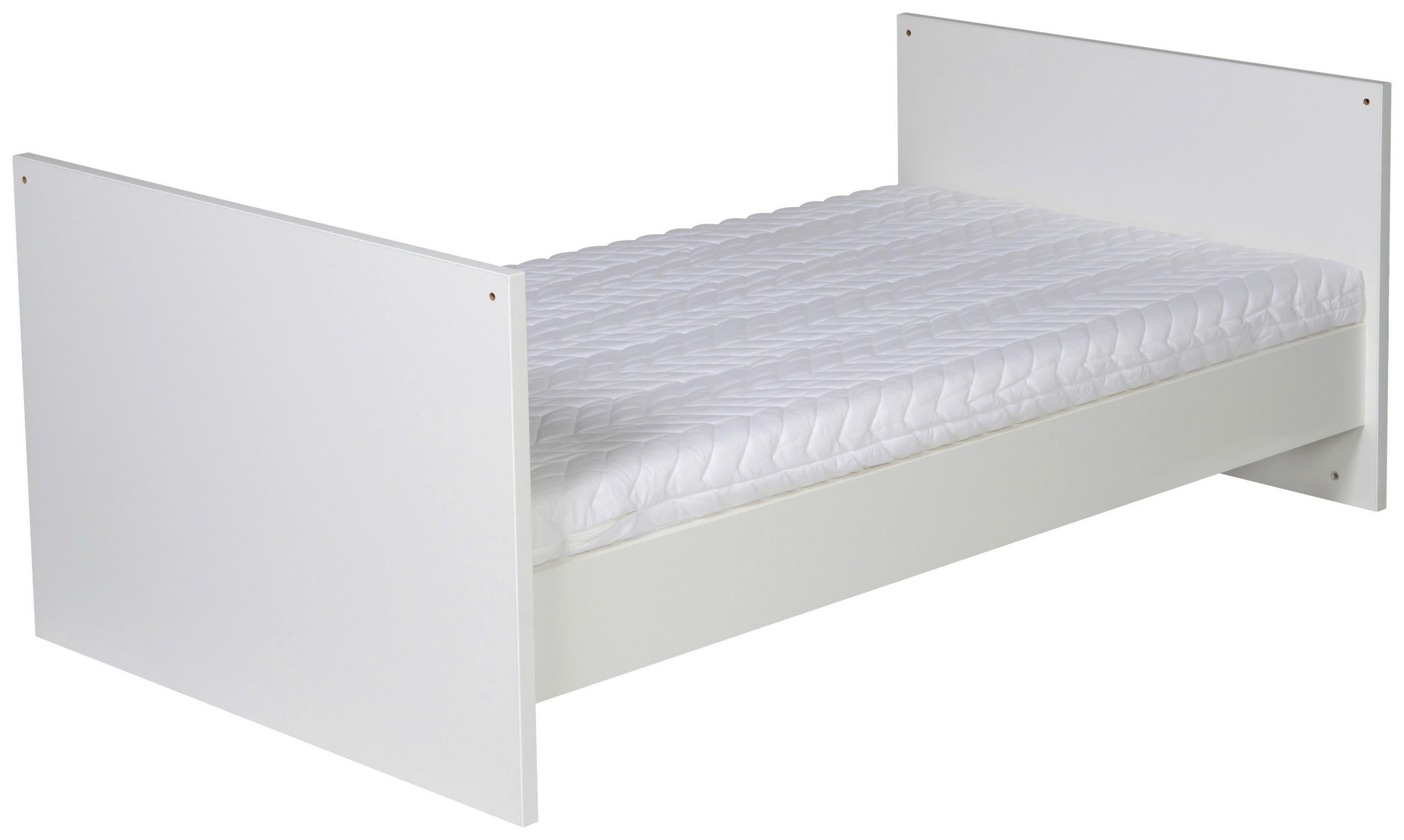 Babyzimmer 2 tlg. Melody white  - Buchefarben/Weiß, Basics, Holz/Holzwerkstoff - Schardt