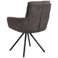 ARMLEHNSTUHL  in Eisen Webstoff  - Schwarz/Grau, Design, Textil/Metall (62/89/65cm) - Cantus