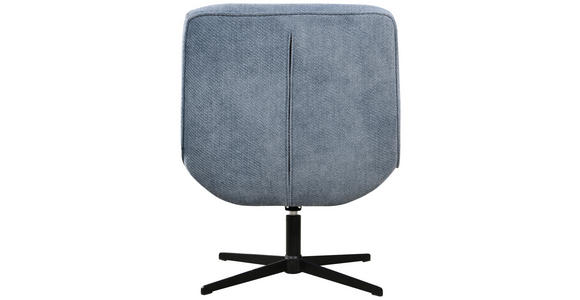 SESSEL in Struktur Blaugrau  - Blaugrau/Schwarz, Design, Holz/Textil (71/83/79cm) - Carryhome