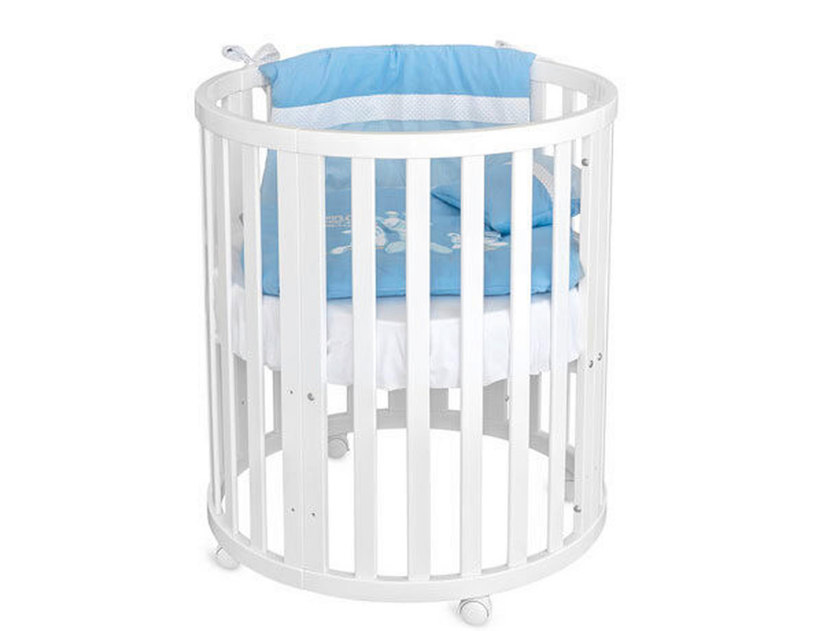 KREVETAC  GROW  - bela, Osnovno, drvo (67/87/126cm)