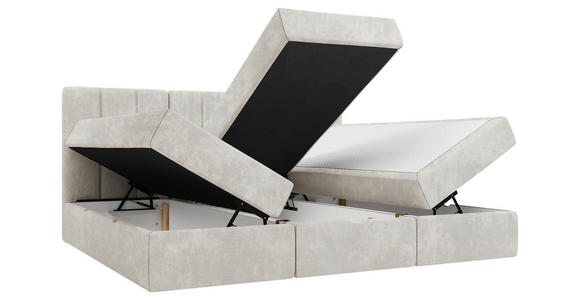 FAMILIENBETT - Beige/Schwarz, Design, Holzwerkstoff/Kunststoff (270/200cm) - Esposa