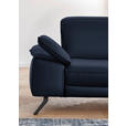 ECKSOFA Rivello in Echtleder Dunkelblau  328/193 cm  - Schwarz/Dunkelblau, Design, Leder/Metall (328/193cm) - Dieter Knoll