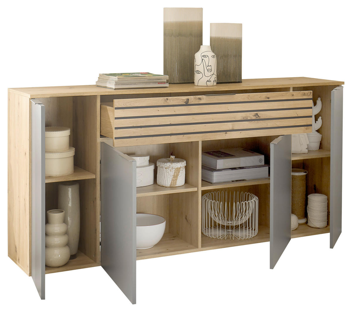 Artisan Grau, online SIDEBOARD jetzt ➤ Eiche nur