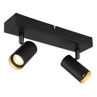 LED-STRAHLER 26/6/11 cm   - Schwarzchrom/Schwarz, Design, Metall (26/6/11cm) - Globo