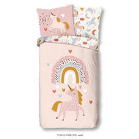 KINDERBETTWÄSCHE Renforcé 135/200 cm  - Rosa, Textil (135/200cm) - MID.YOU