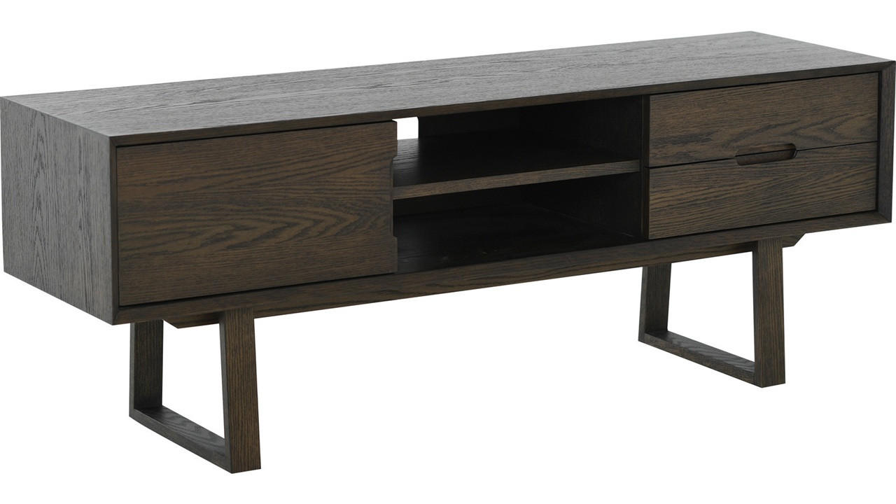 TV-BÄNK  140/52/40 cm 2 låda(or) möbler i samma serie finns att köpa till, finns i olika trädekorer  - brun, Design, trä (140/52/40cm) - Best Price