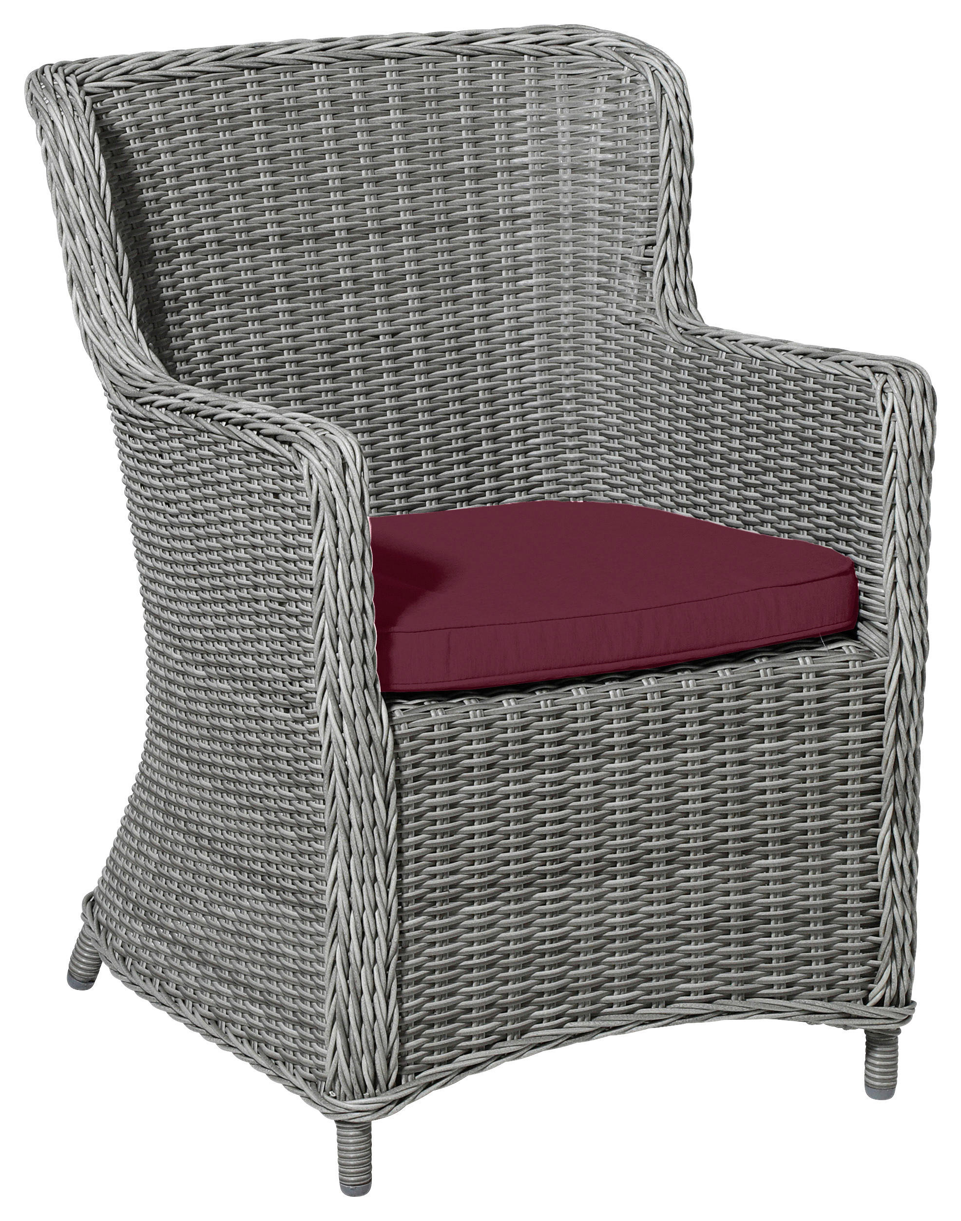 SESSELAUFLAGE in  - Bordeaux, Basics, Textil (48/7,5/48cm)