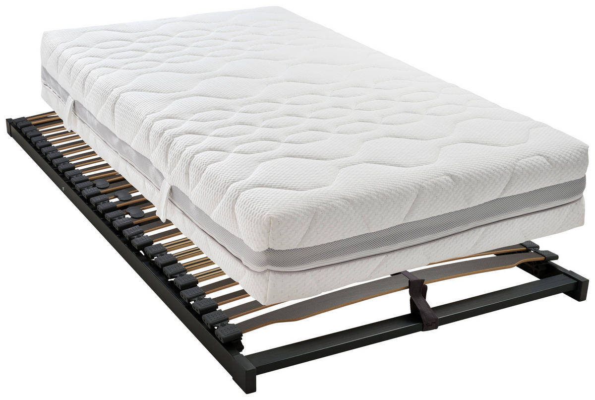 MATRATZENSET 120/200 cm  - Anthrazit, Basics, Holzwerkstoff (120/200cm) - Novel