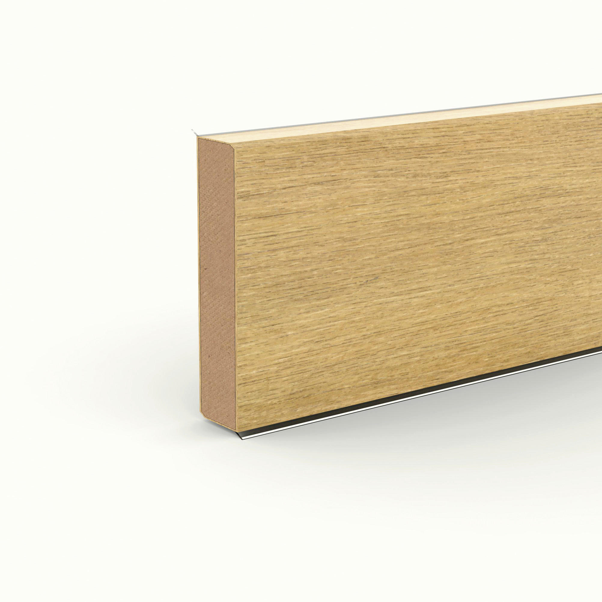 SOCKELLEISTE - Eichefarben, Basics, Holzwerkstoff (250/1.3/6cm)
