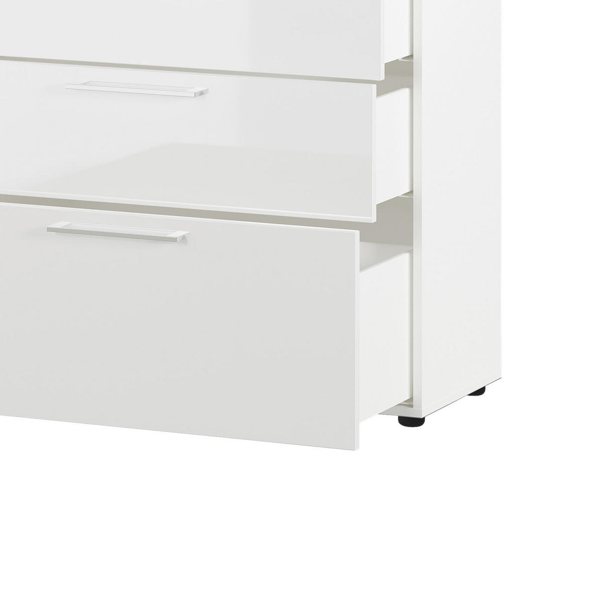 SIDEBOARD  in 186/107/40 cm  - Chromfarben/Schwarz, MODERN, Holzwerkstoff/Kunststoff (186/107/40cm) - Germania