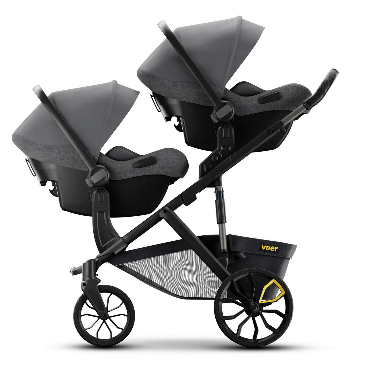 KINDERWAGENGESTELL Veer Switchback &Roll  - Dunkelgrau, Basics, Metall (91/107cm) - Veer