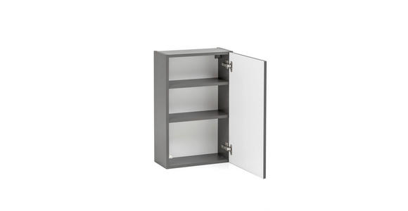 HÄNGESCHRANK 40/64/20 cm  - Graphitfarben/Grau, Natur, Holzwerkstoff (40/64/20cm) - Xora