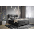 BOXBETT 180/200 cm  in Anthrazit  - Chromfarben/Anthrazit, Design, Holz/Holzwerkstoff (180/200cm) - Esposa
