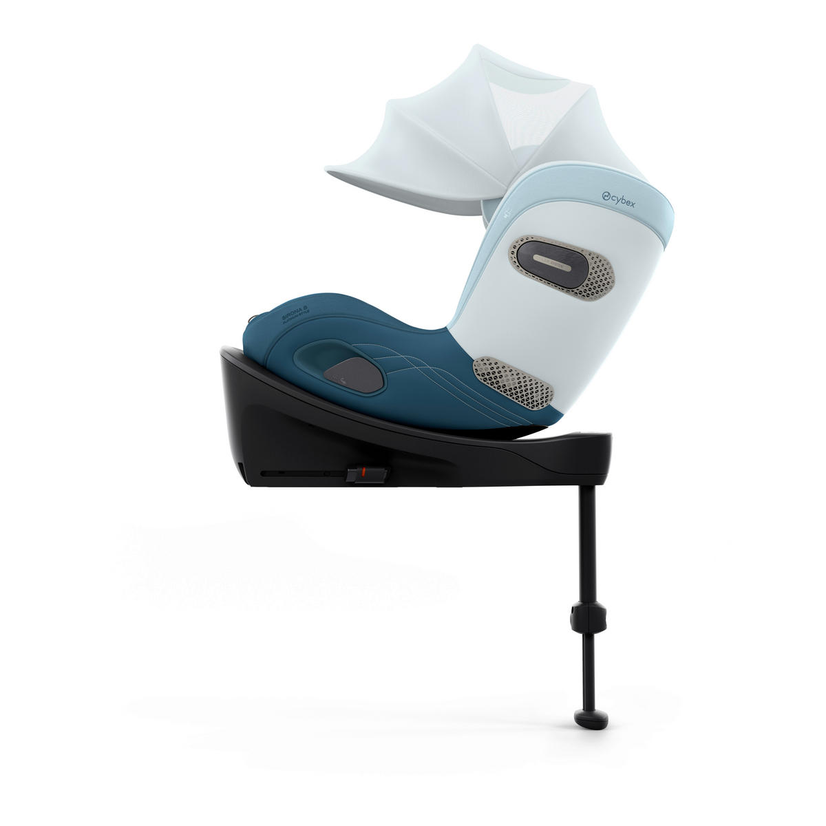 REBOARDER-KINDERSITZ Sirona Si Style Opal Blue  - Blau, Basics, Kunststoff/Textil (61/45,5/55cm) - cybex PLATINUM