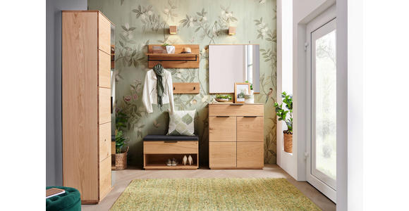 GARDEROBE 270/202/38 cm  - Eichefarben/Anthrazit, Natur, Holz/Textil (270/202/38cm) - Linea Natura