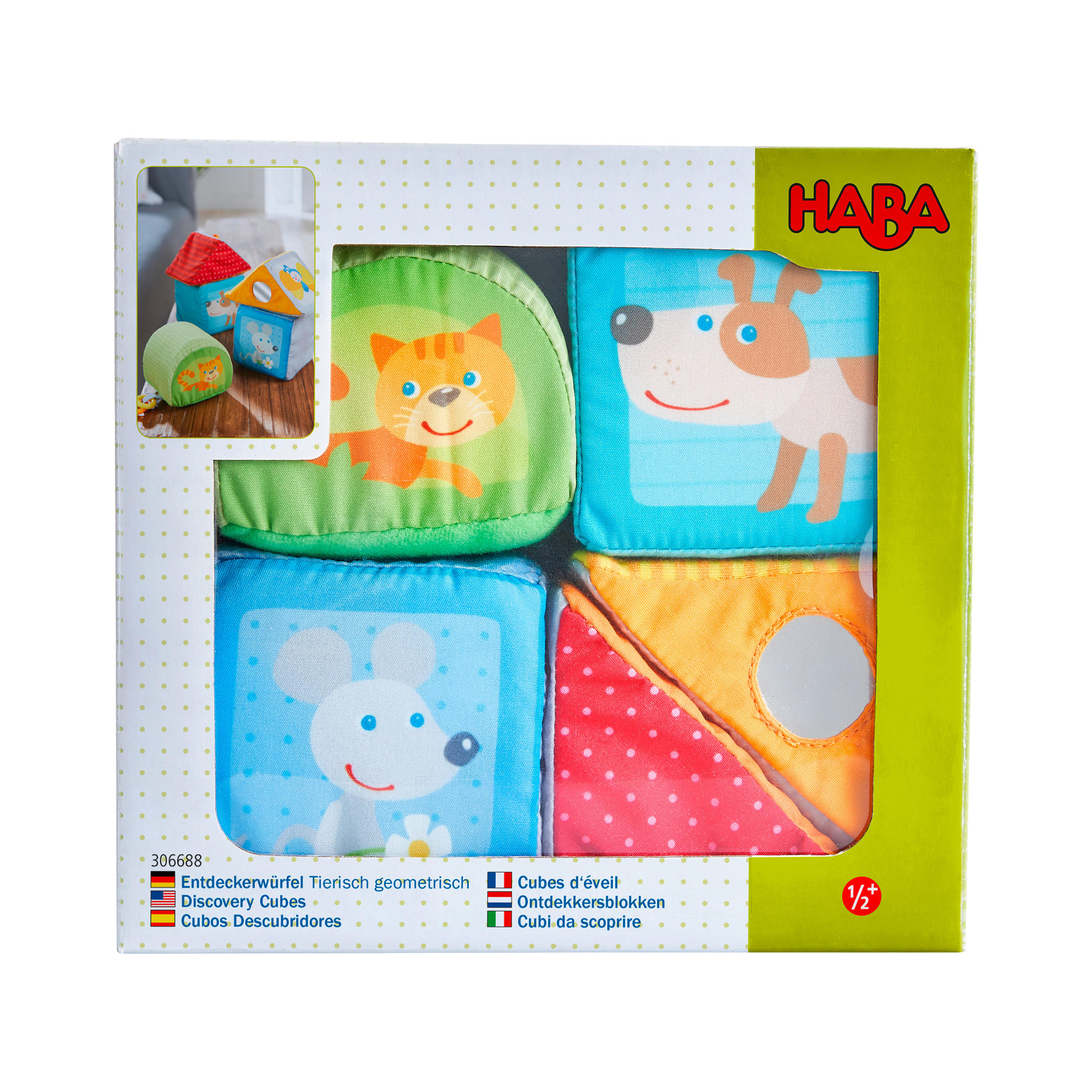 SOFTWÜRFEL - Multicolor, Basics, Kunststoff/Textil (7/7/7cm) - Haba