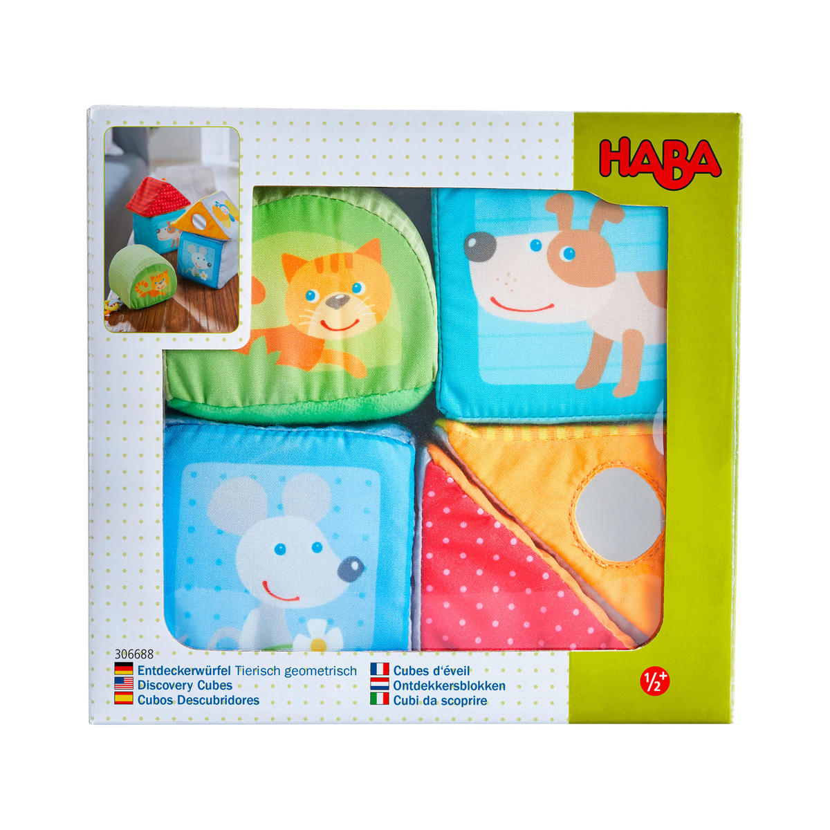 SOFTWÜRFEL - Multicolor, Basics, Kunststoff/Textil (7/7/7cm) - Haba