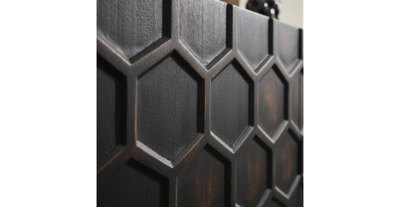 SIDEBOARD  200/80/40 cm  - Schwarzbraun/Schwarz, LIFESTYLE, Holz/Metall (200/80/40cm) - Landscape