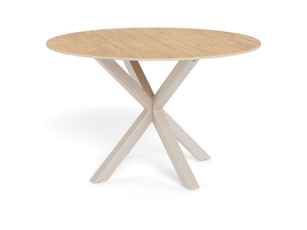 ESSTISCH in Metall, Glas, Keramik 119/119/75,5 cm  - Eichefarben/Grau, MODERN, Glas/Keramik (119/119/75,5cm) - MID.YOU