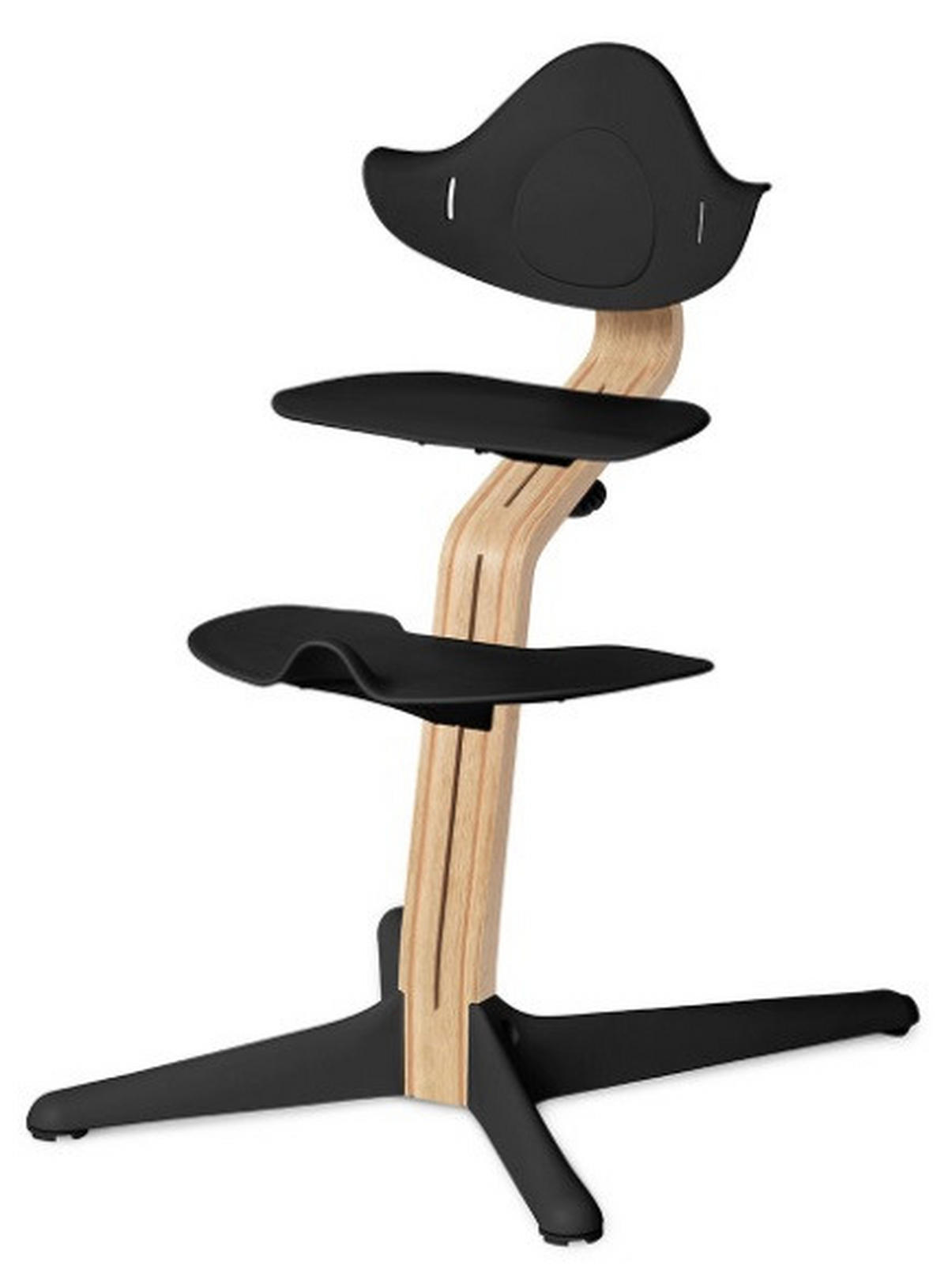 STOKKE NOMI STUHL NOMI  - Buchefarben/Schwarz, Trend, Holz (52/59/83,5cm) - Stokke