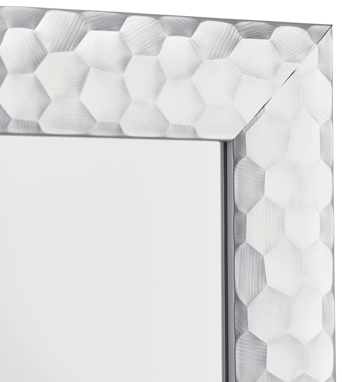 XORA Wandspiegel mit in ordern Rahmen Silberfarben