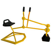 BAGGER für den Sandkasten - Gelb/Schwarz, Konventionell, Metall (46/65/107cm)