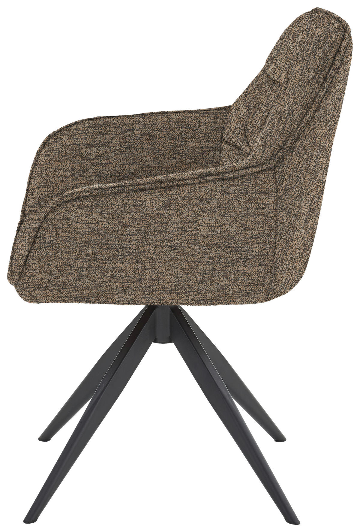 ARMLEHNSTUHL  in Eisen Bouclé  - Taupe, Design, Textil/Metall (62/87/61cm) - Musterring