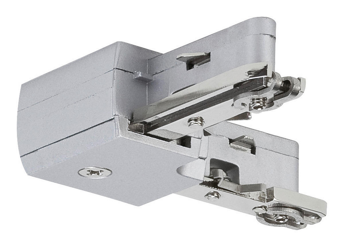 SCHIENENSYSTEM-VERBINDER URail   - Chromfarben, Basics, Metall (6,2/1,8/6,2cm) - Paulmann