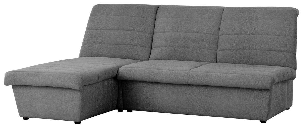 ECKSOFA in Webstoff Graubraun  168/214 cm  - Graubraun/Schwarz, Design, Kunststoff/Textil (168/214cm) - LOOKS by W.Joop