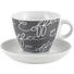 CAPPUCCINOTASSE MIT UNTERTASSE - Weiß/Grau, Basics, Keramik (0.180l) - Ritzenhoff Breker CAPPUCCINOTASSE MIT UNTERTASSE - Weiß/Grau, Basics, Keramik (0.180l) - Ritzenhoff Breker