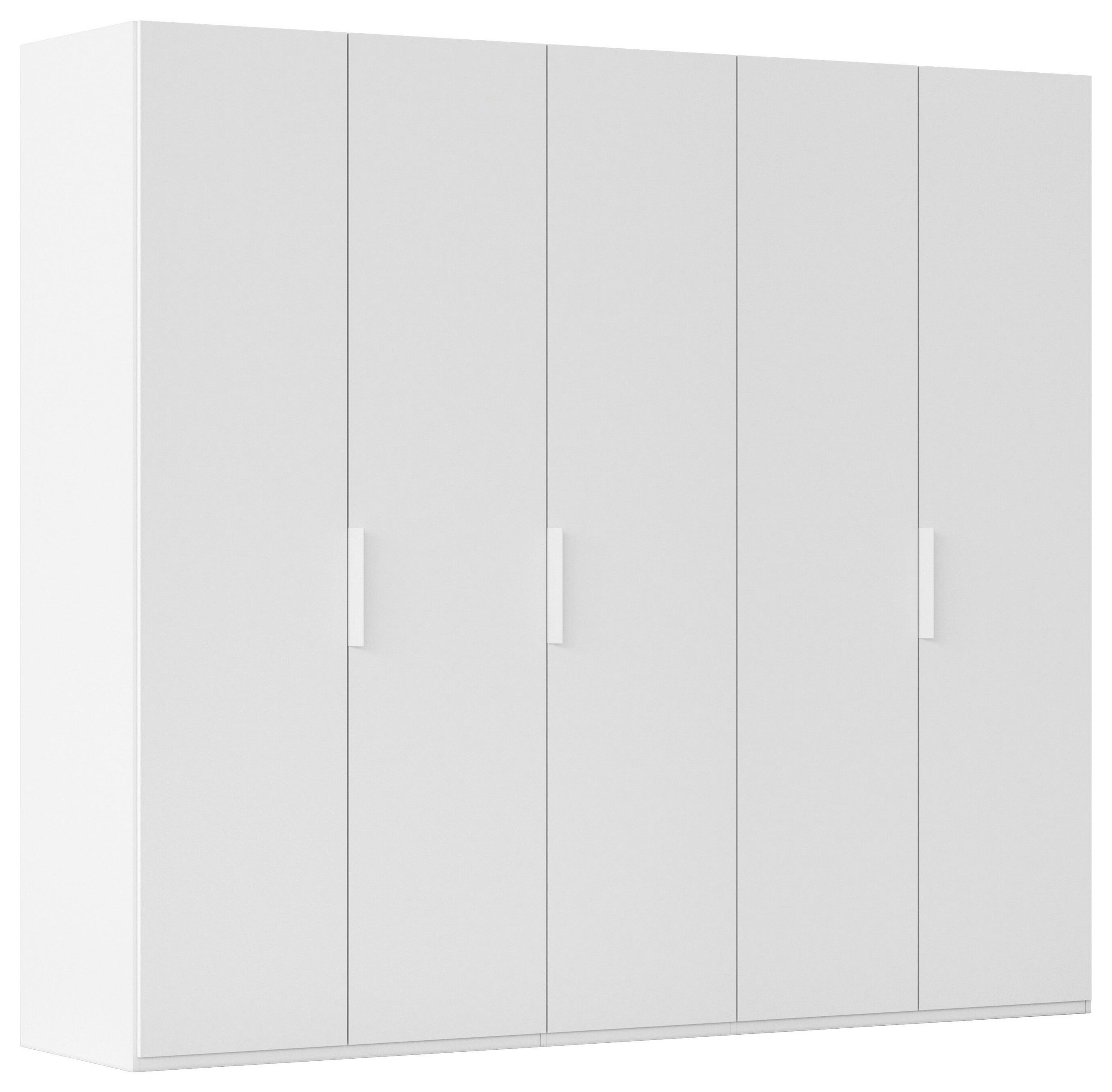 DREHTÜRENSCHRANK 251/223/61 cm,  in Weiß, 5-türig  - Weiß, Basics, Holzwerkstoff/Metall (251/223/61cm) - Novel
