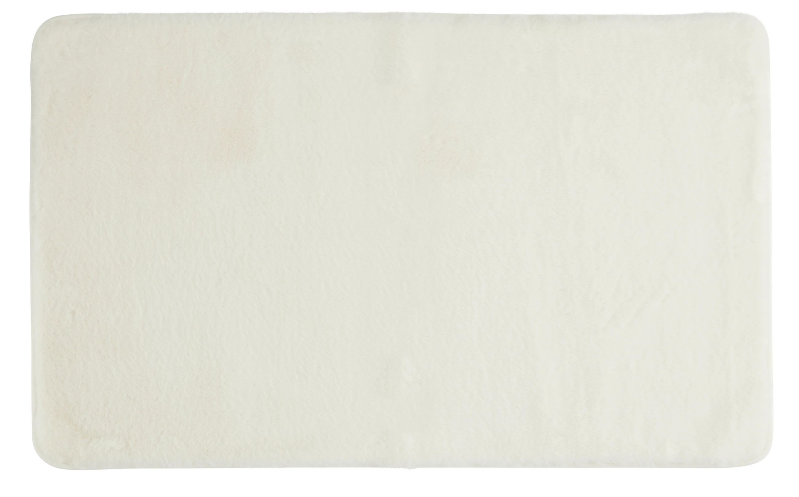 BADEMATTE Weiß 60/100 cm  - Weiß, Basics, Kunststoff/Textil (60/100cm) - Esposa