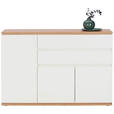 SIDEBOARD in 139/93/42 cm - Schwarz/Weiß, MODERN, Holzwerkstoff/Kunststoff (139/93/42cm) - Xora