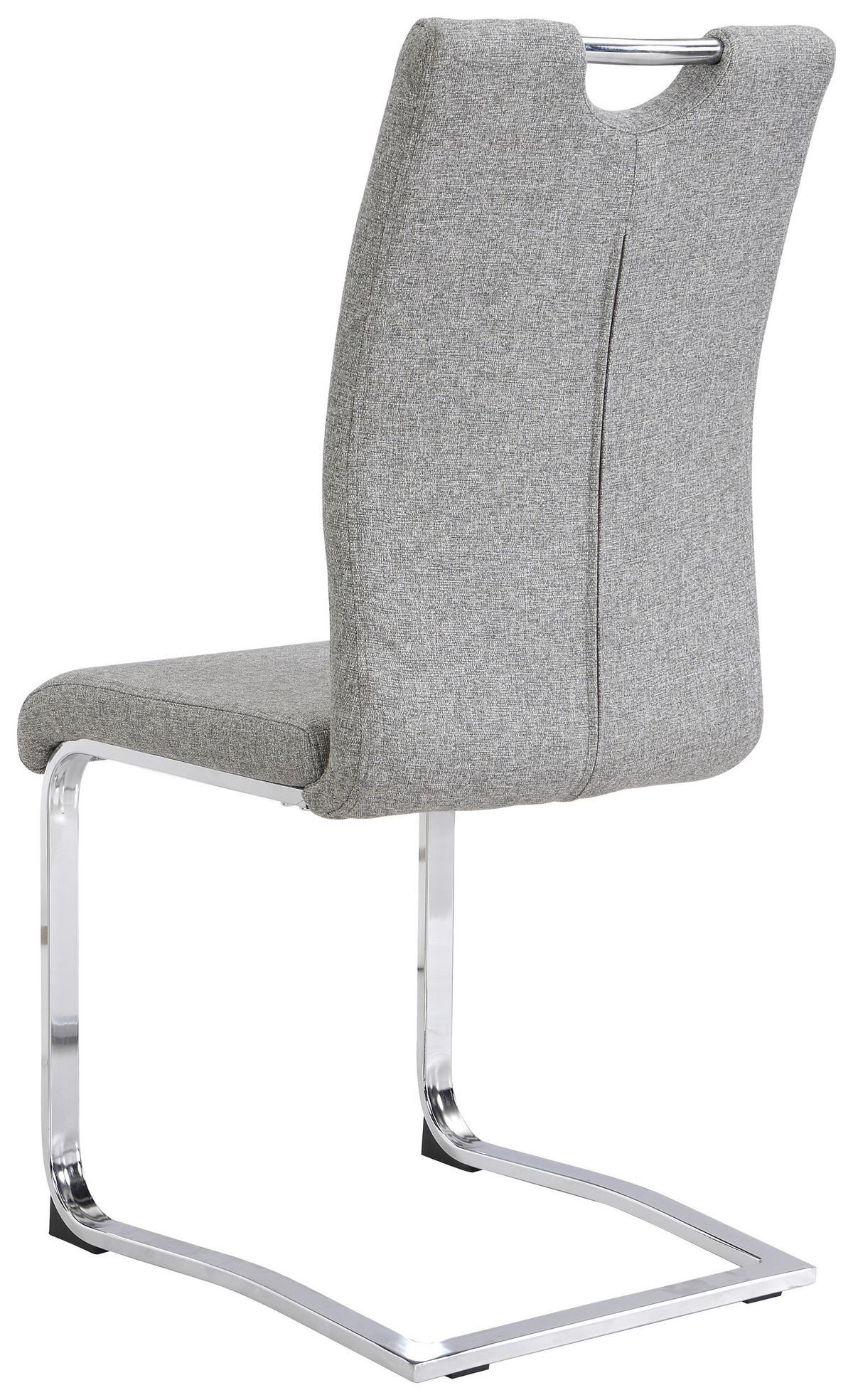 SVIKTSTOL i järn vävt tyg  - kromfärg/grå, Design, metall/textil (44/98/58cm) - Carryhome