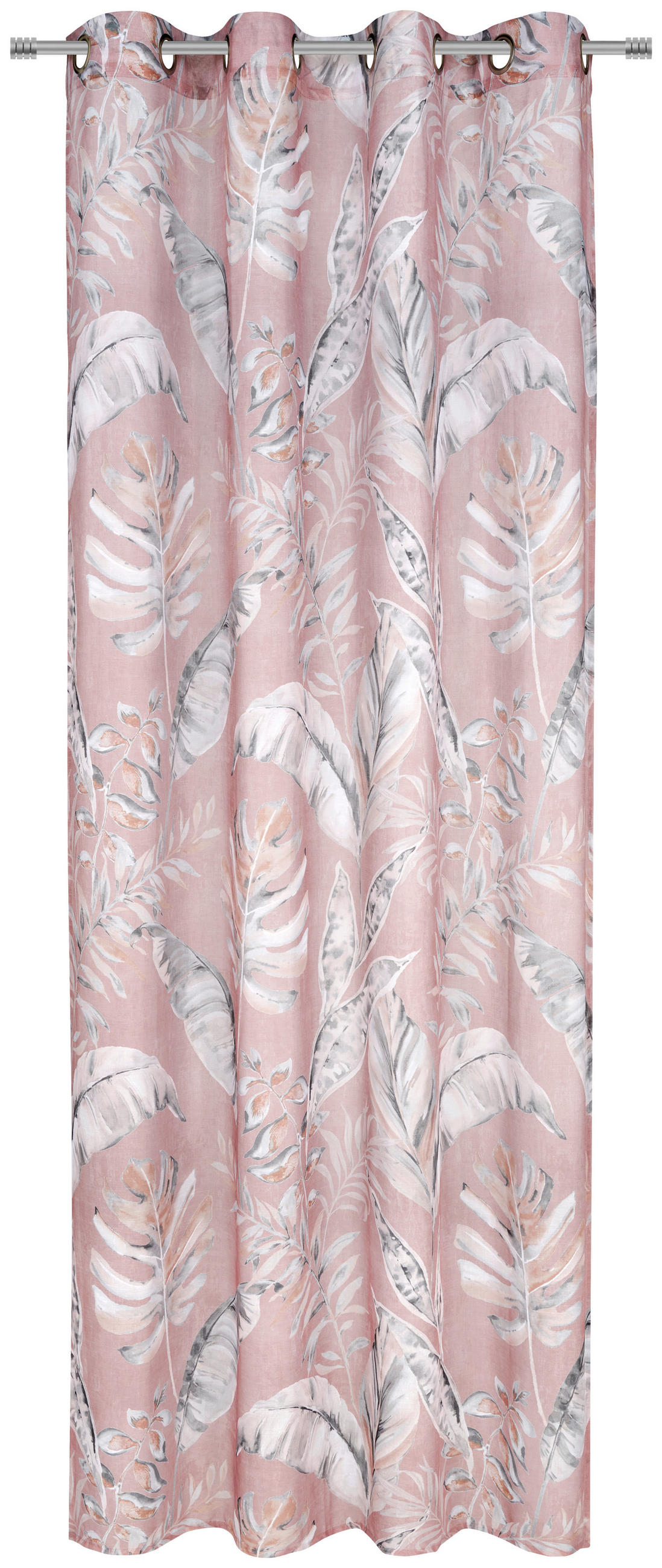 ÖSENVORHANG halbtransparent  - Rosa, Design, Textil (140/245cm) - Esposa