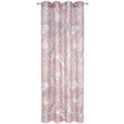 ÖSENVORHANG halbtransparent  - Rosa, Design, Textil (140/245cm) - Esposa